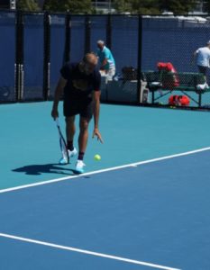 Corespondență specială : FOTO – Marius Copil s-a antrenat cu Roger Federer la turneul de la Miami