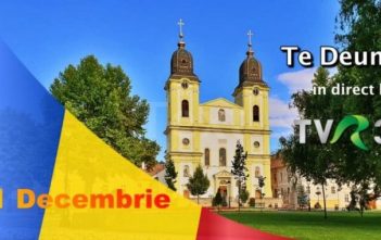 1 Decembrie, ora 13:00 Te Deum în Catedrala Arhiepiscopală Majoră „Sfânta Treime” din Blaj, cu ocazia Zilei Naționale a României