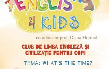 „What′s the Time?”, tema lunii august la clubul de engleză de la Biblioteca Județeană „Lucian Blaga” Alba