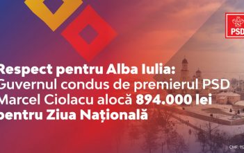 894.000 de lei de la Guvernul condus de premierul PSD, Marcel Ciolacu, pentru Ziua Națională de la Alba Iulia. Respect și patriotism prin fapte!
