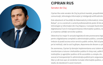 CLUJ – Senatorul invizibil: Cum a ajuns Vasile Ciprian Rus un profitor tăcut al sistemului