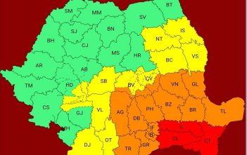 Cod roșu de ploi abundente în sud-estul țării. Avertizare meteo de la ANM
